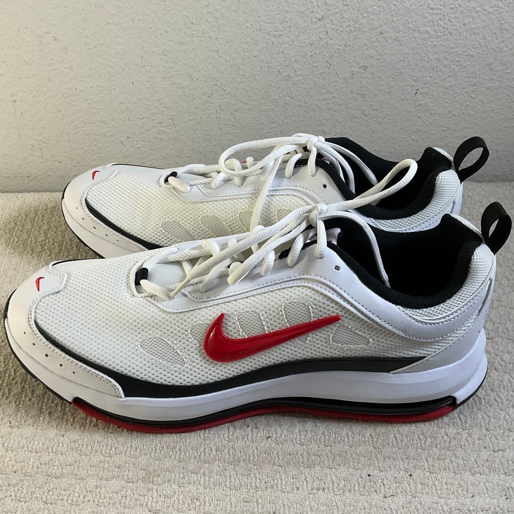 Nike Air Max AP Mens White University Red Sneakers CU4826-101 Size 13 NEW